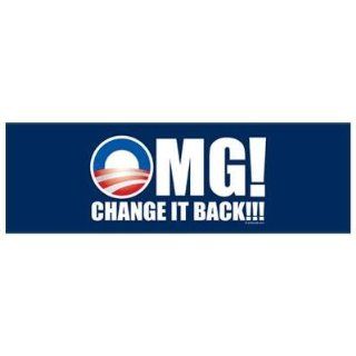 Printed OMG Change it backcolor political election 2012 Barack Obama Joe Biden Mitt Romney Paul Ryan Republican Democrat sticker decal for any smooth surface such as windows bumpers laptops or any smooth surface. 