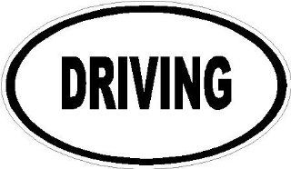 6" DRIVING Euro oval Printed vinyl decal sticker for any smooth surface such as windows bumpers laptops or any smooth surface. 