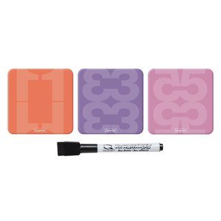 Quartet Rewritables Dry Erase Magnets (pack Of 3)