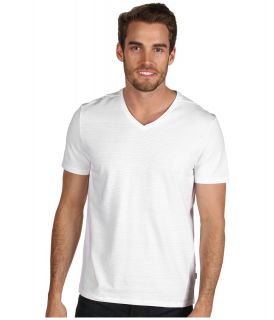 Calvin Klein S/S V Neck T Shirt Mens Clothing (White)