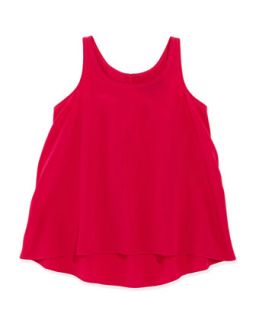 Georgette Silk Tank, Pink, 2T 3T   Ralph Lauren Childrenswear