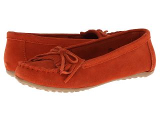 Minnetonka Kathleen Kilty Moc Womens Moccasin Shoes (Orange)