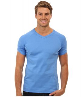 Mavi Jeans V Neck Tee Mens Short Sleeve Pullover (Blue)