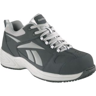 Reebok Composite Toe EH Street Sport Jogger Oxford Shoe   Navy/Silver, Size 10,