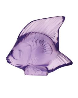 Purple Angelfish Figurine   Lalique