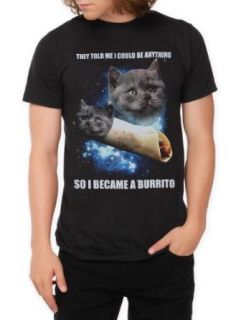 Became A Burrito Cat T Shirt 2XL Size  XX Large at  Mens Clothing store