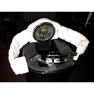 Emporio Armani Men's AR1415 Ceramic White Skeleton Dial Watch at  Men's Watch store.