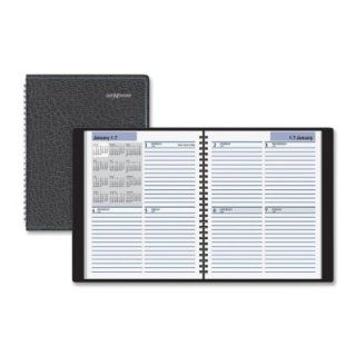 At A Glance Products   Weekly Appt Book, Jan Dec, 2PPW, 6 7/8"x8 3/4"Page Size, Black   Sold as 1 EA   Weekly planner offers a neat way to get your schedule under control and organized. Each daily entry from Monday to Sunday is untimed and ruled.