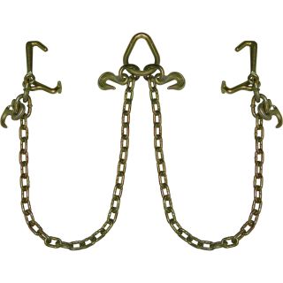 B/A Products V-Chain with Hooks — Mini J-, T- & R-Hooks; 6-ft. Legs, Model# N711-8LU6  Tow Chains, Ropes   Straps