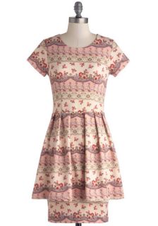 Rosy Rows Dress  Mod Retro Vintage Dresses