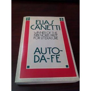 Auto da F Elias Canetti, D. V. Wedgewood 9780374518790 Books