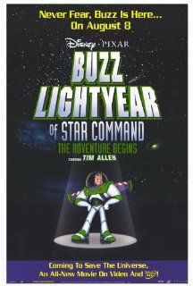 Buzz Lightyear of Star Command The Adventure Begins Poster 27x40   Prints