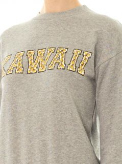 Kawaii slogan print sweatshirt  Être Cécile