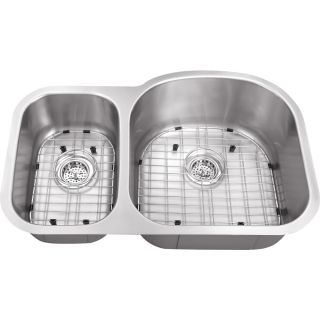 Superior Sinks 16 Gauge Double Basin Undermount Stainless Steel Kitchen Sink