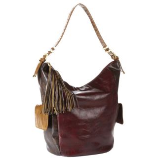 Stylist Pick Patsy Oxblood Slouch Bucket Bag   Tan      Womens Accessories