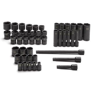 SK Hand Tools 31036 39 Piece 1/4 Inch Drive Metric High Visibility Impact Socket SuperSet    
