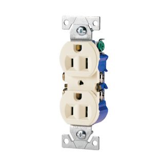 Cooper Wiring Devices 15 Amp Light Almond Duplex Electrical Outlet