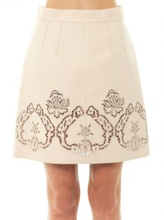 Laser cut leather skirt  Dolce & Gabbana