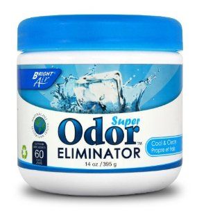 BRIGHT Air Odor Eliminator   Cool and Clean, 14 Ounce Jar   Automotive Air Fresheners