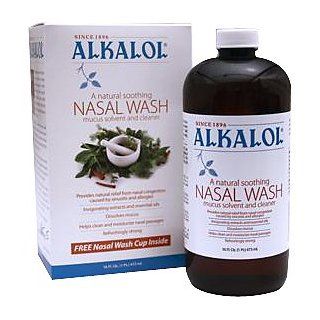 Alkalol   A Natural Soothing Nasal Wash, Mucus Solvent and Cleaner Kit    with Cup, 16 oz. Health & Personal Care