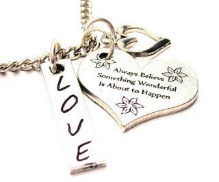 Always Believe Something Wonderful Is About to Happen 18" Fashion Necklace Chain Necklaces Jewelry