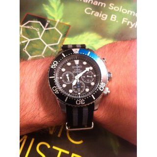 Seiko Men's SSC017 "Solar Dive" Stainless Steel Dive Watch Seiko Watches