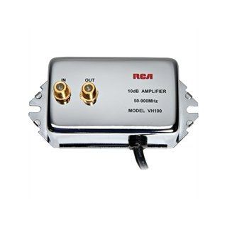 Rca 10db Uhf/Vhf/Fm Indoor Amplifier For Use W/ Both Rg 6 & Rg 59 Coaxial Cables Electronics