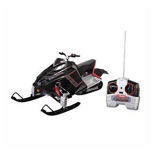 Polaris Rush Snow Mobile R/C Interchangeable Skis For Both Indoor and Outdoor Play Working Headlight, Taillight, Suspension Toys & Games