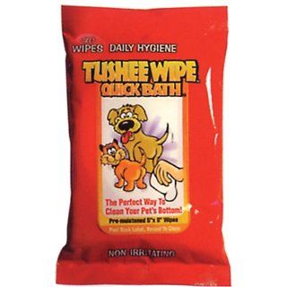 Tushee Wipes for Both Cat & Dogs 30 ct  Pet Bath Wipes 