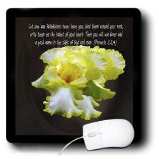 mp_42968_1 Sandy Mertens Easter Bible Quotes   Love and Faithfulness (Proverbs 3 3, 4)   Mouse Pads 