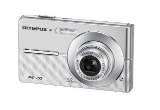 Olympus FE 20   Digital camera   compact   8.0 Mpix   optical zoom 3 x   supported memory xD, xD Type H, xD Type M, microSD   silver  Camera & Photo