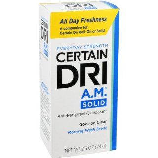 Certain Dri A.M. Underarm Refresher, Scented Stick, Shower Fresh, 2.6 oz Health & Personal Care