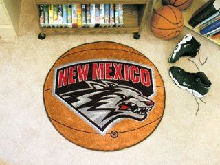New Mexico Lobos Round Basketball Mat (29")  Sports Fan Home Decor  Sports & Outdoors