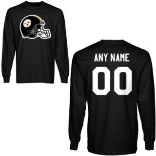 Pittsburgh Steelers Custom Any Name & Number Long Sleeve T Shirt    