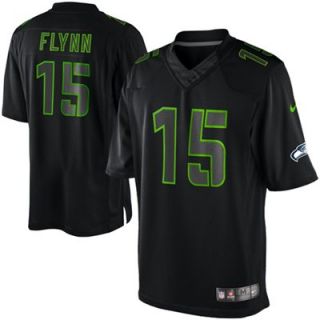 Nike Matt Flynn Seattle Seahawks Impact Twill Jersey   Black