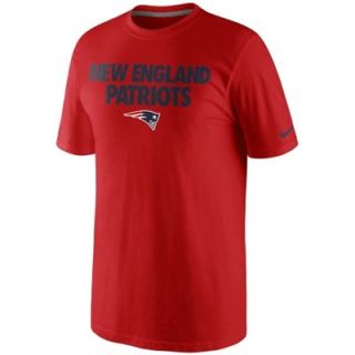 Nike New England Patriots Foundation T Shirt   Red