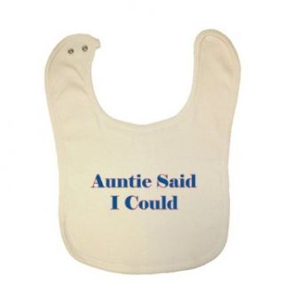 So Relative Auntie Said I Could (Red & Blue) Organic Baby Bib Clothing