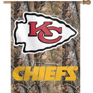 WinCraft Kansas City Chiefs 27x 37 Realtree Camo Vertical Flag