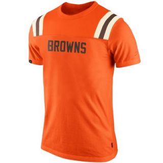 Nike Cleveland Browns Washed Football T Shirt   Orange
