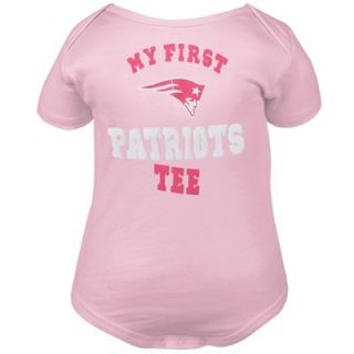New England Patriots Newborn Girls My New First Creeper   Pink