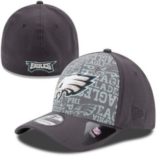 Mens New Era Graphite Philadelphia Eagles 2014 NFL Draft 39THIRTY Flex Hat