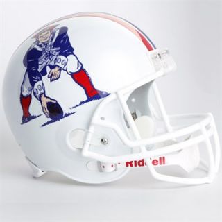 Riddell New England Patriots White 1982 1989 Throwback Replica Full Size Helmet