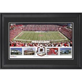Raymond James Stadium Tampa Bay Buccaneers Framed Panoramic Collage with Game Used Football Limited Edition of 500