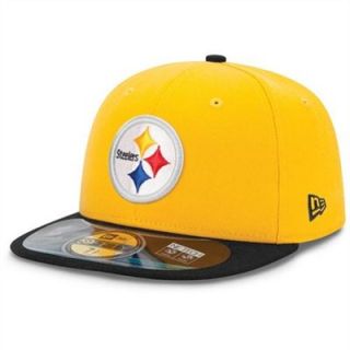 New Era Pittsburgh Steelers On Field Classic 59FIFTY Football Structured Fitted Hat