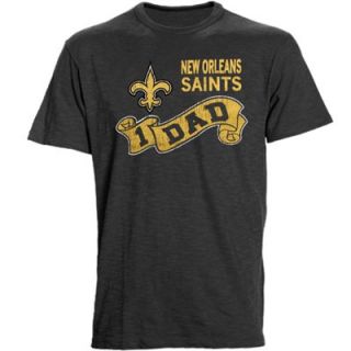 New Orleans Saints #1 Dad T Shirt   Charcoal