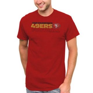 San Francisco 49ers Horizontal Text T Shirt   Scarlet