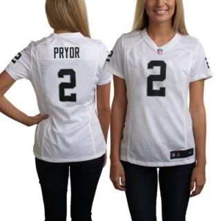 Nike Terrelle Pryor Oakland Raiders Womens Game Jersey   White