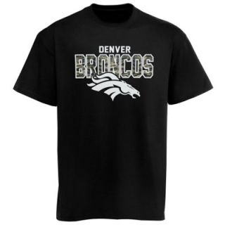 47 Brand Denver Broncos Flanker Camo T Shirt   Black
