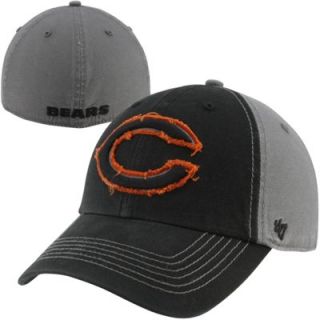 47 Brand Chicago Bears Plasma Franchise Fitted Hat   Black/Charcoal