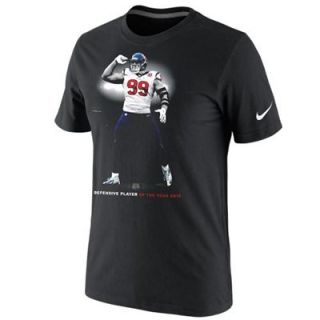 Nike J.J. Watt Houston Texans 2012 NFL Defensive Player of the Year T Shirt   Black